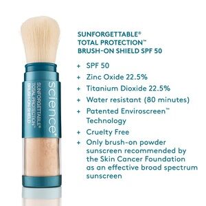 3 x Colorescience Sunforgettable Total Protection Brush-On Shield SPF 50